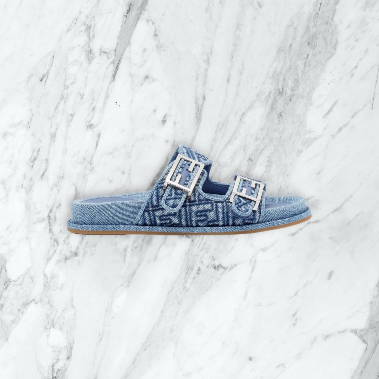 Claquette Fendi - bleu