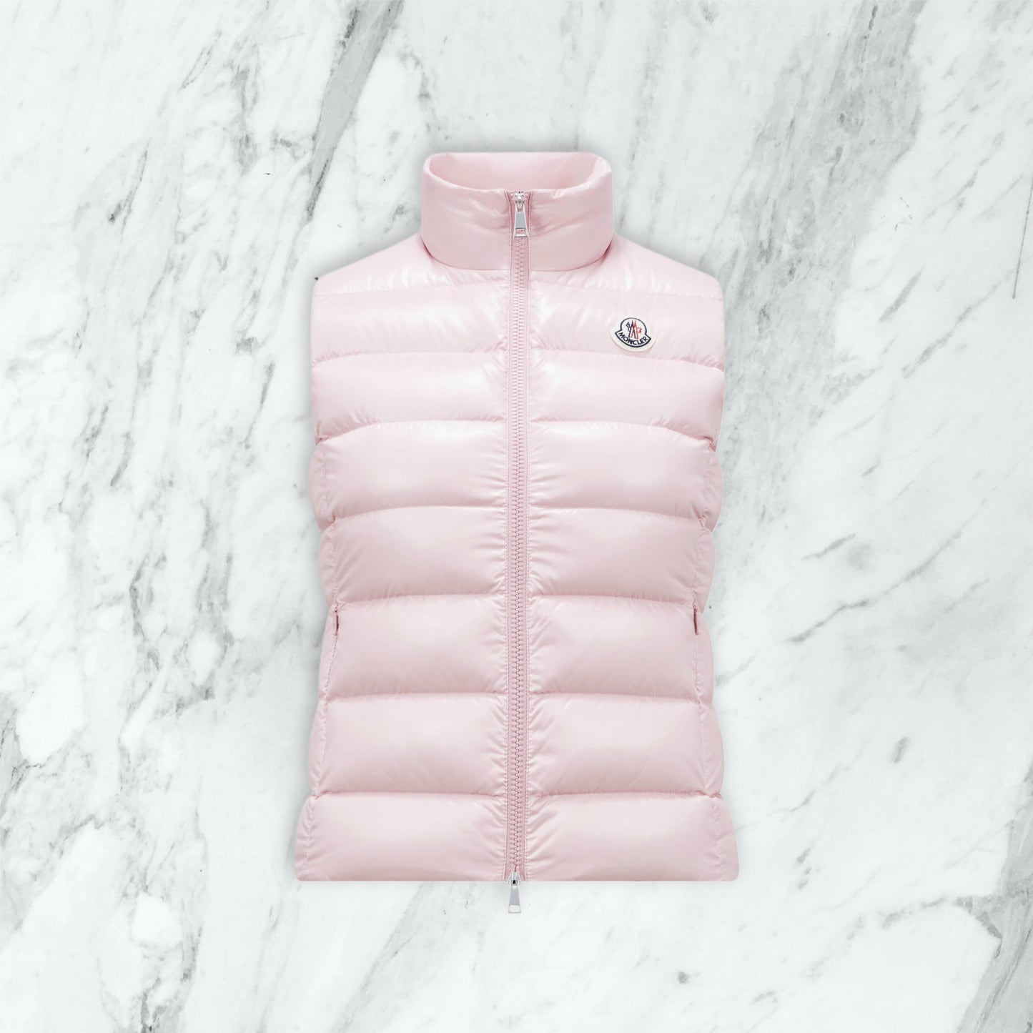 Doudoune sans manche Moncler - rose