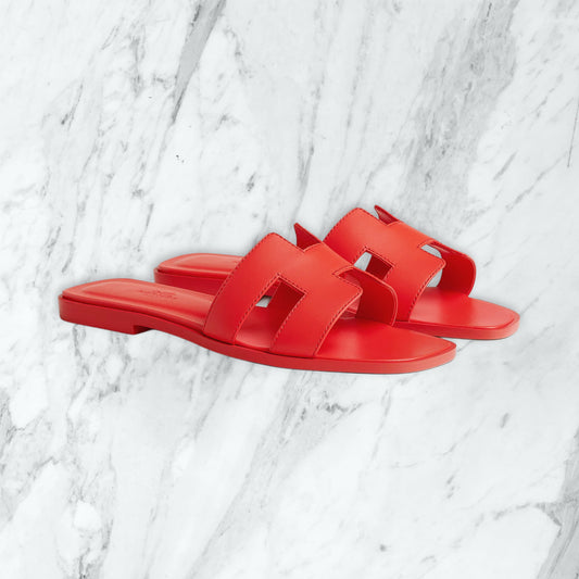 Claquette Hermes - rouge