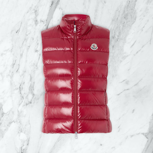 Doudoune sans manche Moncler - rouge
