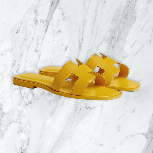 Claquette Hermes - jaune