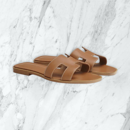 Claquette Hermes - marron